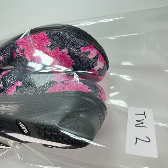 Klogs Mission Black Pink Slip On Floral Print Comfort Clogs Women’s Size 10M - Picture 11 of 11